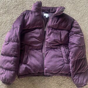 Nine West Women's Velvet Puffer